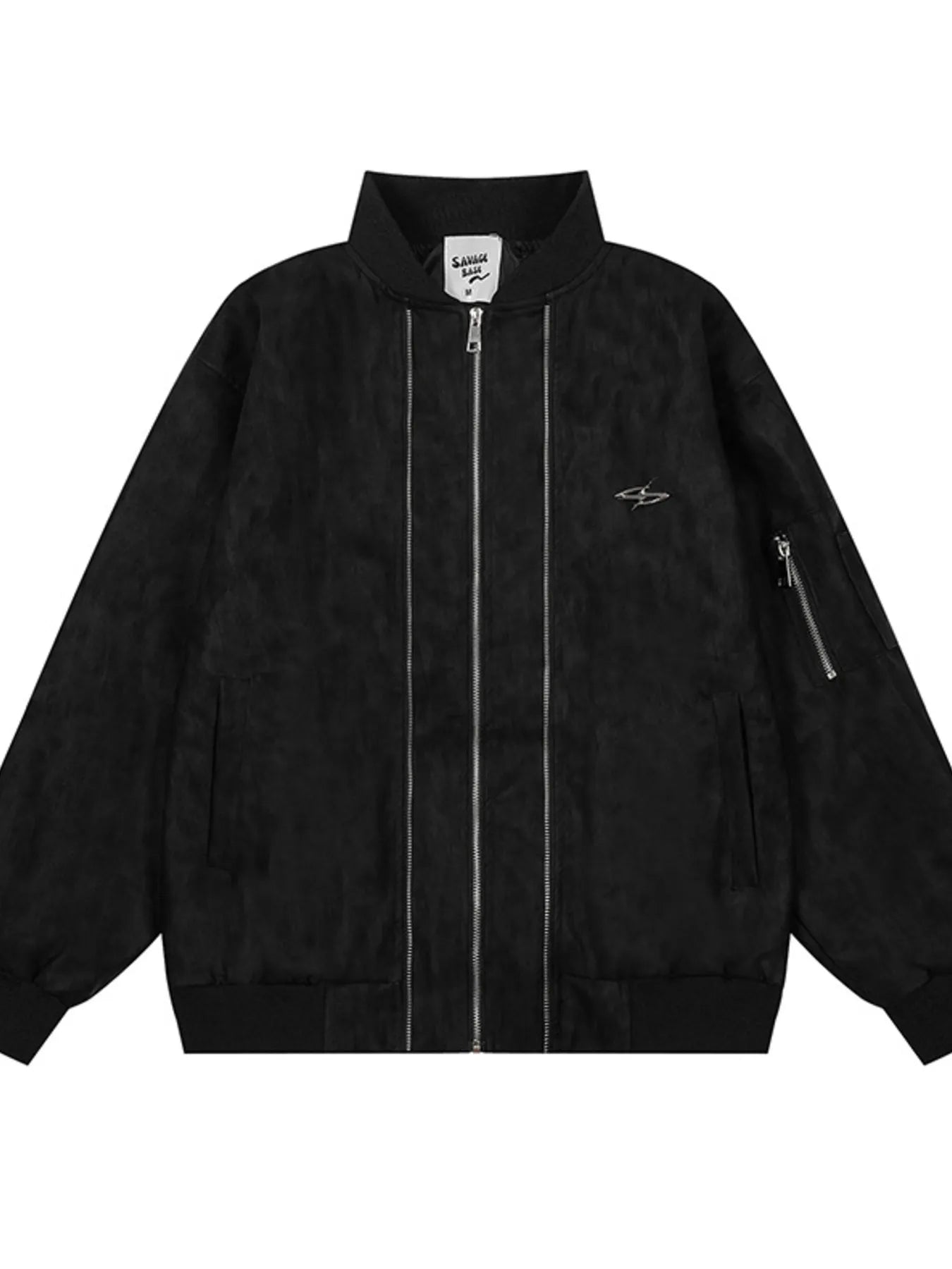 Men's Zip Up Long Sleeve Jacket - Men's jackets by Trendsi | Available at Handbags Specialist Headquarter