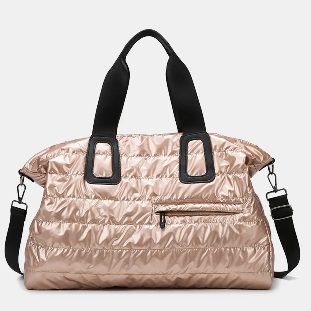 Quilted Nylon Oversize Travel Bag - travel-bag by Trendsi | Available at Handbags Specialist Headquarter