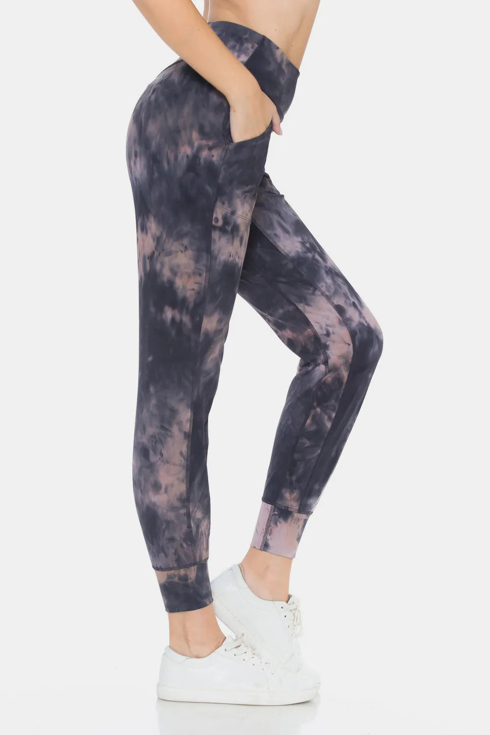 Leggings Depot Tie-Dye High Waist Cropped Leggings - Leggings by Trendsi | Available at Handbags Specialist Headquarter