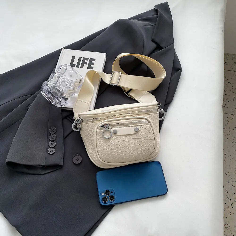 Texture PU Leather Crossbody Bag - handbags by Trendsi | Available at Handbags Specialist Headquarter