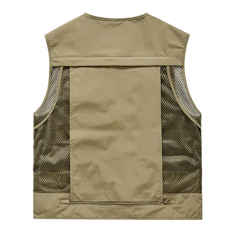 SwiftDry Mesh Vest for Men - Men's Zip Up Vest by Trendsi | Available at Handbags Specialist Headquarter