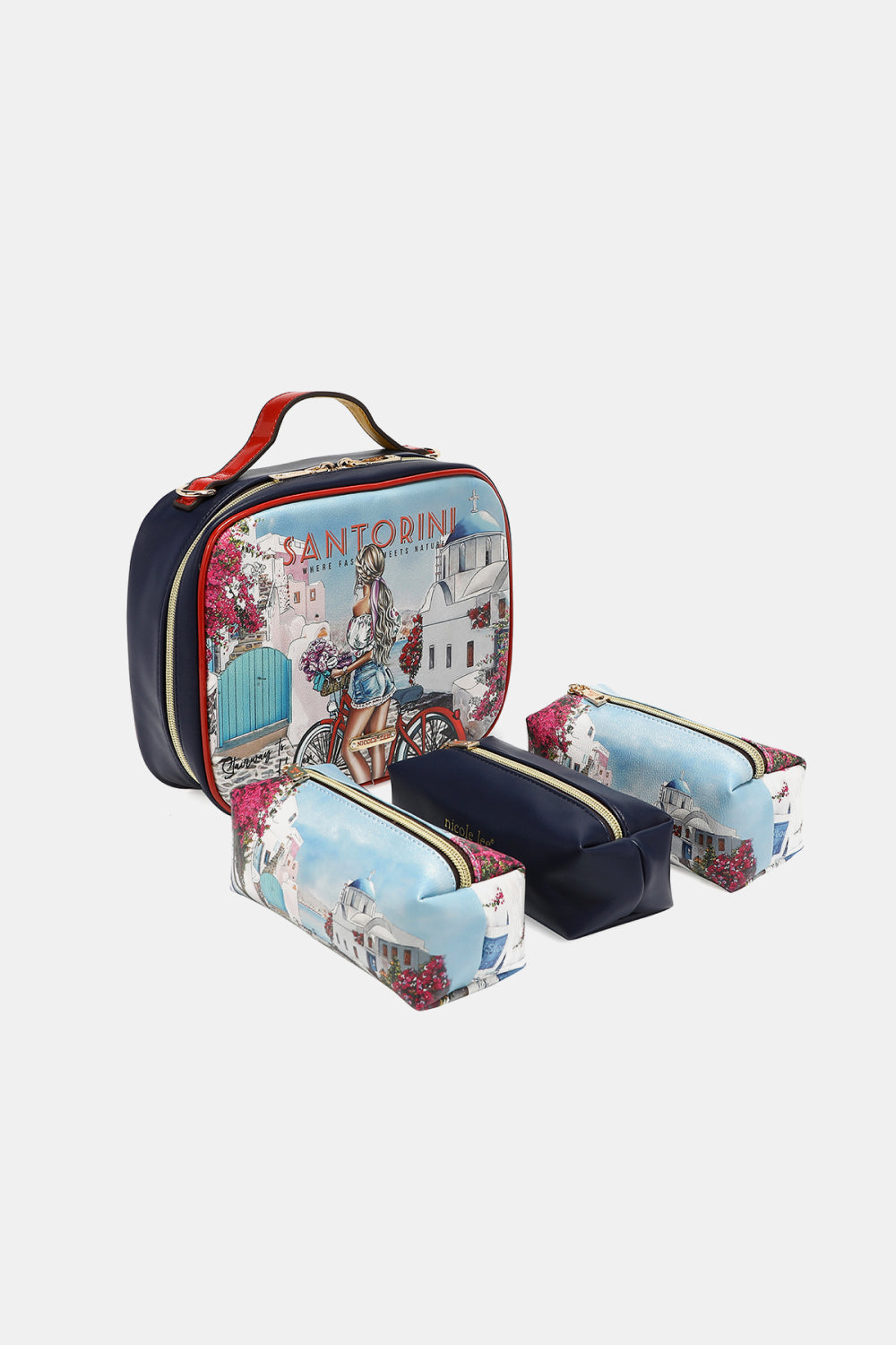 Nicole Lee USA Printed Handbag with Three Pouches - Handbags by Trendsi | Available at Handbags Specialist Headquarter
