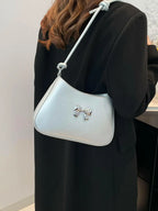 Bow PU Leather Knotted Strap Handbag - Tote Bag by Trendsi | Available at Handbags Specialist Headquarter