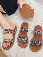 Double Strap Open Toe Sandals - Women Sandals by Trendsi | Available at Handbags Specialist Headquarter