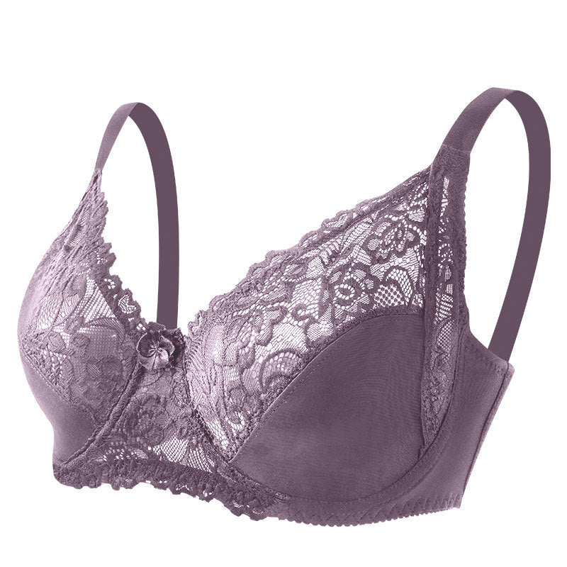 Lace Embrace: Large, Unpadded Perfection