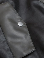 Men's Faux Fur Hooded Contrast Bomber Jacket - Men's jackets by Trendsi | Available at Handbags Specialist Headquarter