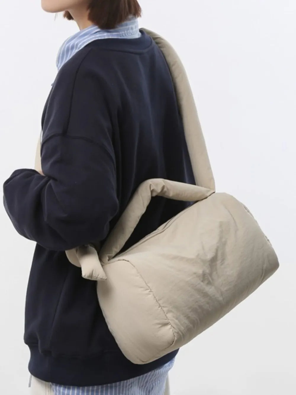 Puffy Nylon Medium Crossbody Bag - Handbags by Trendsi | Available at Handbags Specialist Headquarter