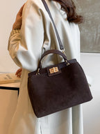 Solid Color Handbag with Removable Strap - handbags by Trendsi | Available at Handbags Specialist Headquarter