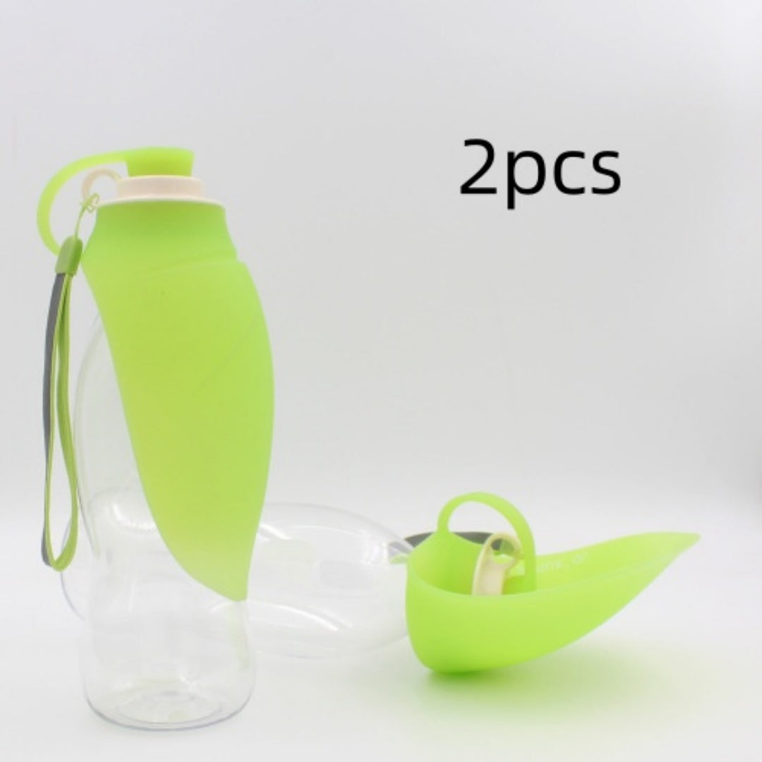 Portable Pet Water Dispenser Feeder Leak Proof With Drinking Cup Dish Bowl Dog Water Bottle