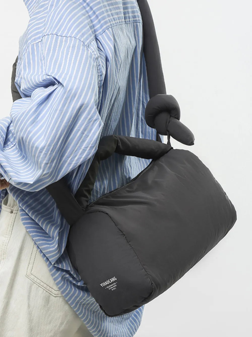 Puffy Nylon Medium Crossbody Bag - Handbags by Trendsi | Available at Handbags Specialist Headquarter