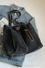 Medium Denim Tote Bag - Tote Bag by Trendsi | Available at Handbags Specialist Headquarter