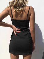 Full Size Zip-Front Bodycon Mini Dress Plus Size - Maxi Dress by Trendsi | Available at Handbags Specialist Headquarter