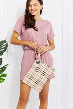 Carry Your Love Plaid Wristlet - Handbags by Trendsi | Available at Handbags Specialist Headquarter