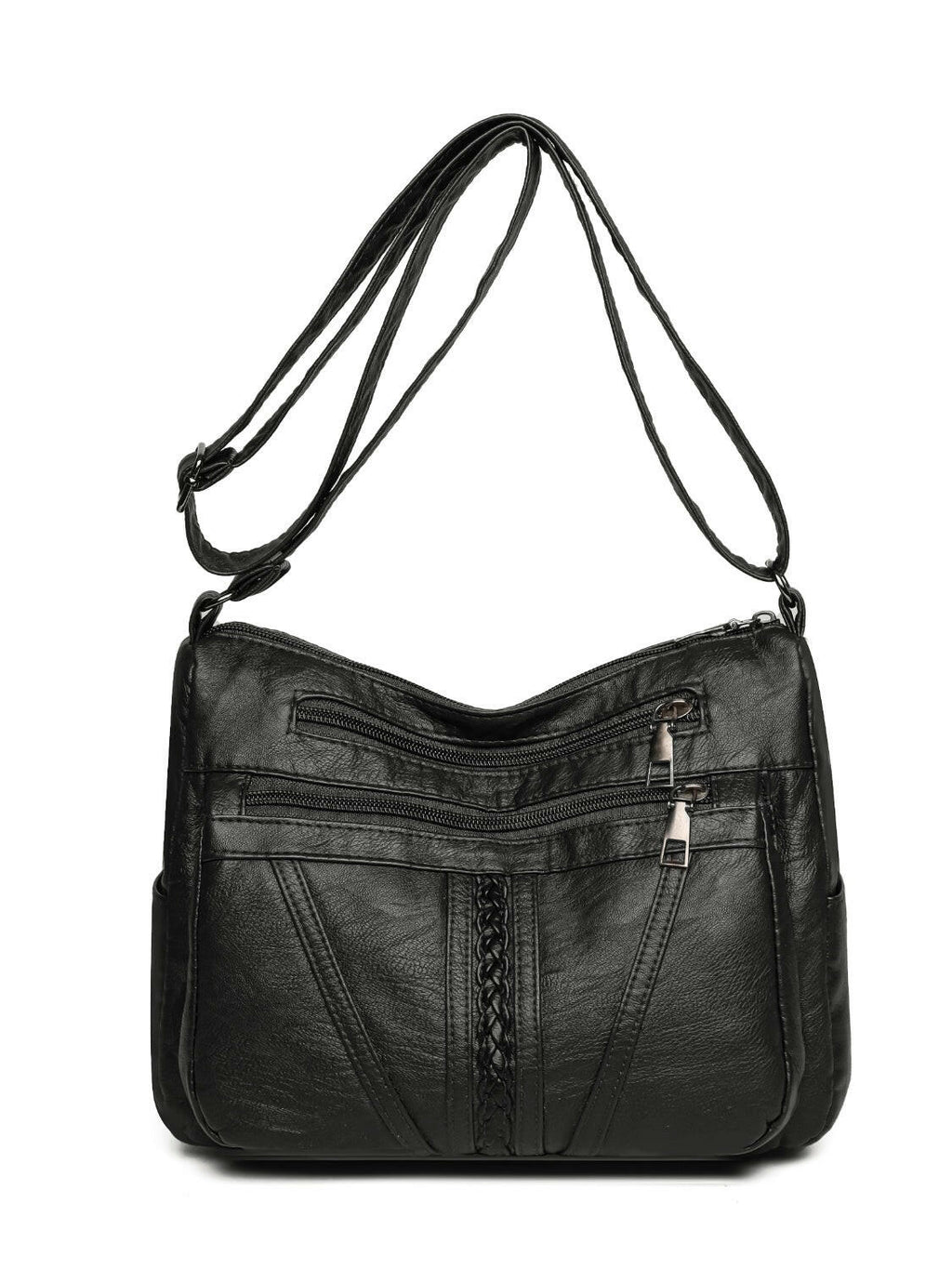 PU Leather Adjustable Strap Shoulder Bag - Shoulder Bags by Trendsi | Available at Handbags Specialist Headquarter