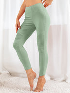 Ribbed Detail Leggings - Leggings by Trendsi | Available at Handbags Specialist Headquarter