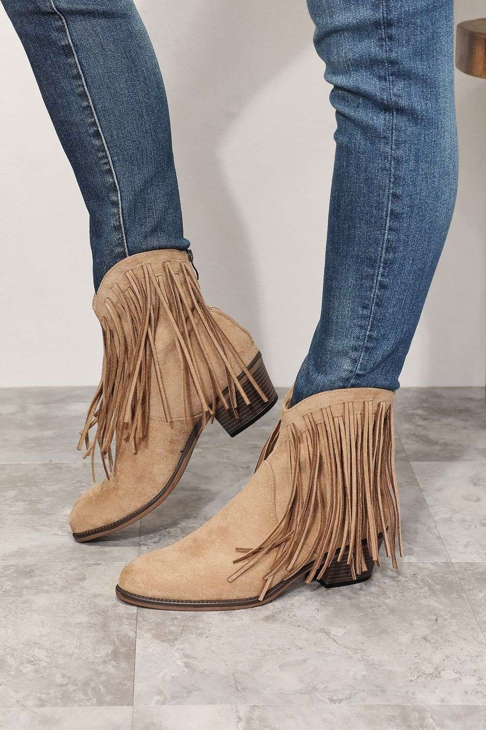 Legend Women's Fringe Cowboy Western Ankle Boots - Women Sandals by Trendsi | Available at Handbags Specialist Headquarter