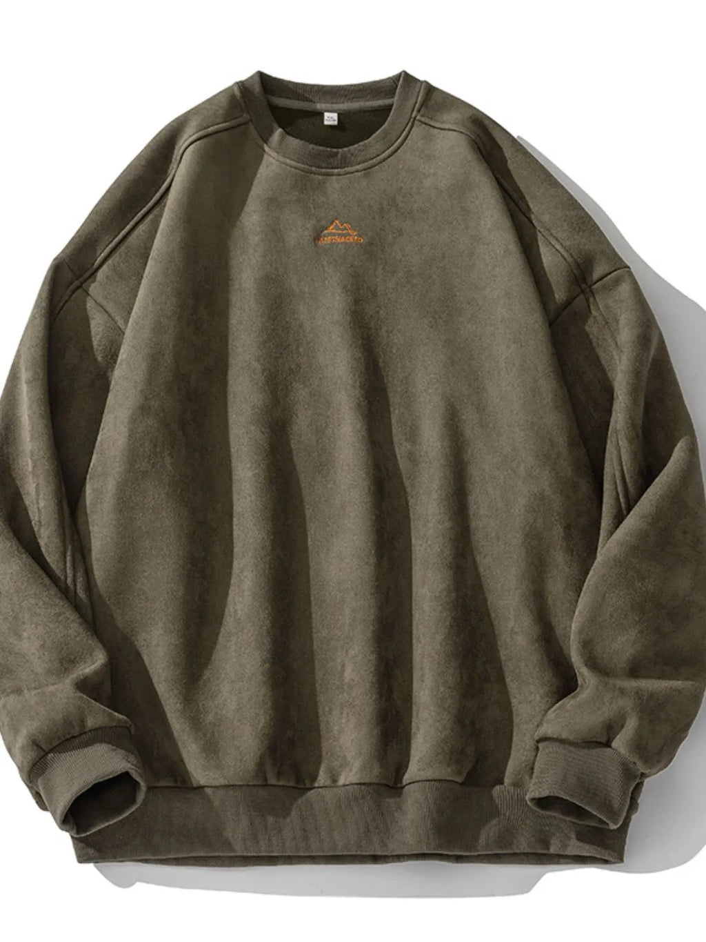 Men's Full Size Round Neck Long Sleeve Sweatshirt Plus Size - Men's Sweatshirts by Trendsi | Available at Handbags Specialist Headquarter