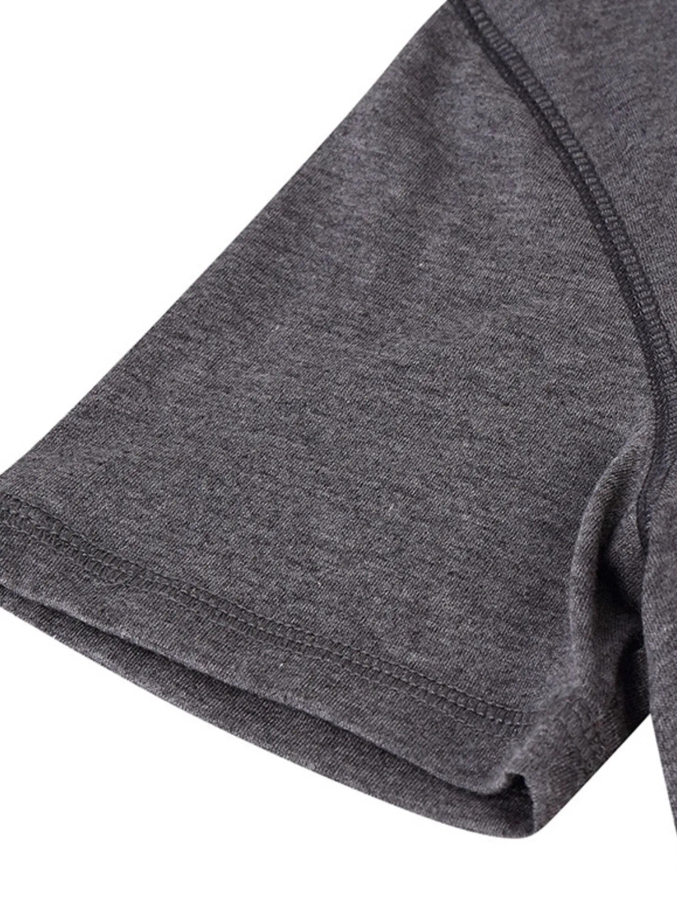 Men's Henley Short Sleeve Polo Top - Men's Polo shirt by Trendsi | Available at Handbags Specialist Headquarter