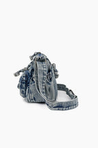 Adjustable Strap Denim Crossbody Bag - Handbags by Trendsi | Available at Handbags Specialist Headquarter