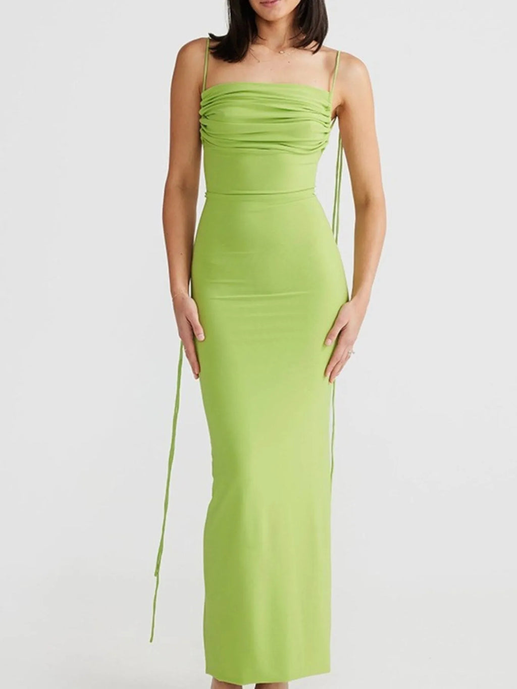 Backless Slit Sleeveless Bodycon Maxi Dress - Maxi Dress by Trendsi | Available at Handbags Specialist Headquarter