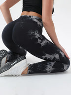 Tie-Dye High Waist Active Leggings - Leggings by Trendsi | Available at Handbags Specialist Headquarter