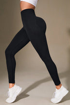 Wide Waistband Sports Leggings - Leggings by Trendsi | Available at Handbags Specialist Headquarter