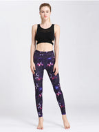 Printed Active High Waist Leggings - Leggings by Trendsi | Available at Handbags Specialist Headquarter