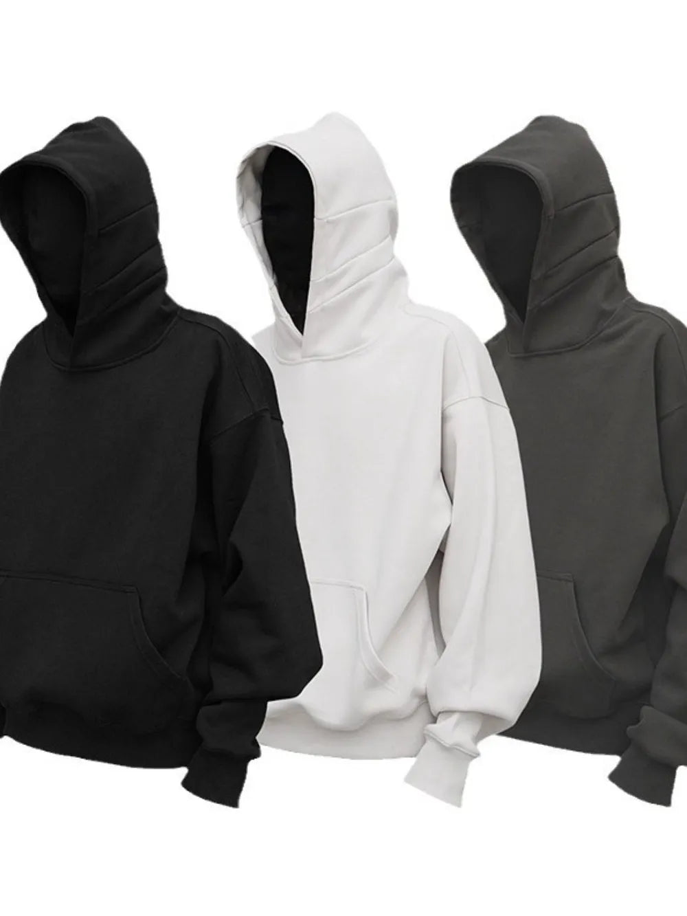 Men's Drop Shoulder Long Sleeve Hoodie with Pocket - Men's Sweatshirts by Trendsi | Available at Handbags Specialist Headquarter