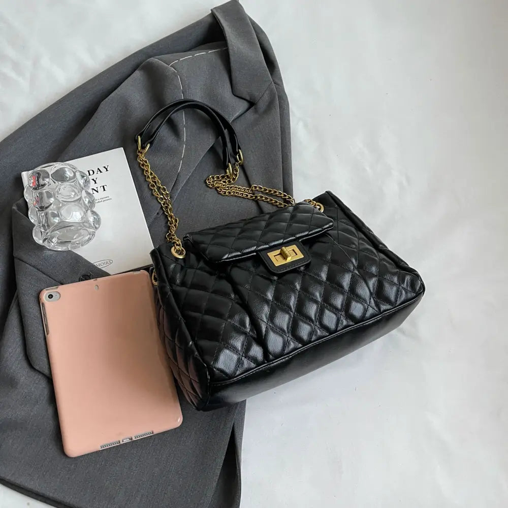 PU Leather Shoulder Bag - handbags by Trendsi | Available at Handbags Specialist Headquarter