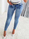 Rhinestone Butterfly Jeans with Pockets - Women / Jeans & Denim by Trendsi | Available at Handbags Specialist Headquarter