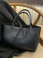 PU Leather Woven Handbag and Clutch Set - handbags by Trendsi | Available at Handbags Specialist Headquarter