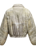 Men's Distressed Paint Splatter Zip Up Jacket - Men's jackets by Trendsi | Available at Handbags Specialist Headquarter