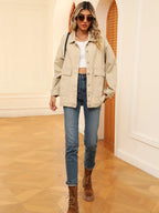 Button Up Long Sleeve Denim Jacket - Tops by Trendsi | Available at Handbags Specialist Headquarter