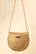 Fame Braided Semi Circle Tote Bag - Tote Bag by Trendsi | Available at Handbags Specialist Headquarter