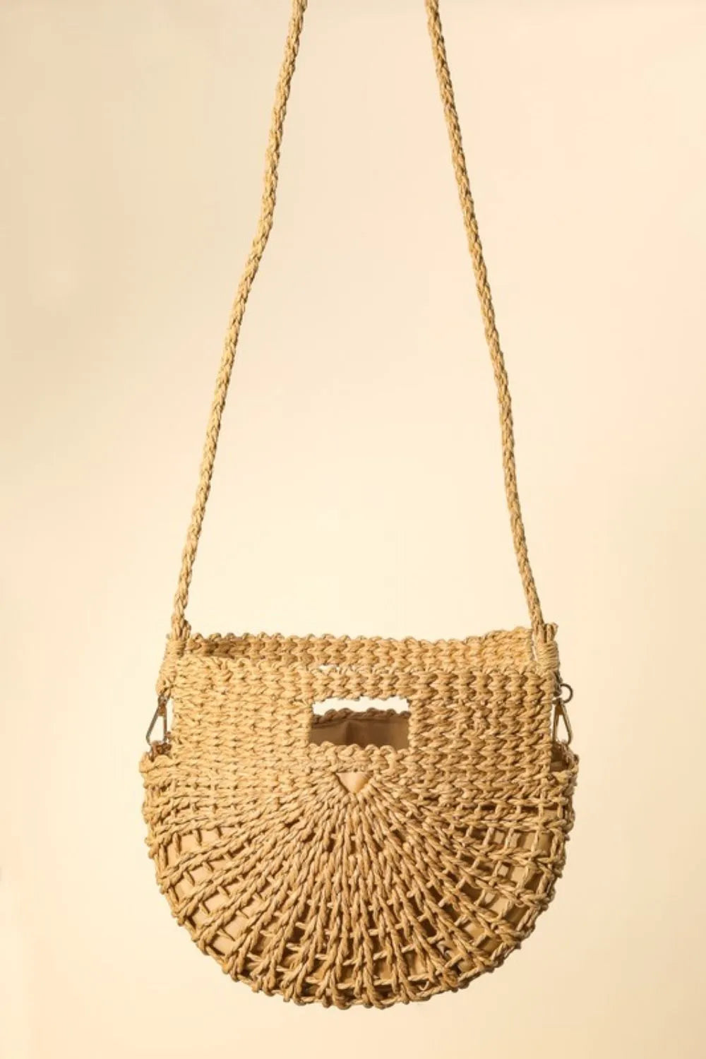 Fame Braided Semi Circle Tote Bag - Tote Bag by Trendsi | Available at Handbags Specialist Headquarter