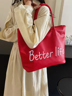 BETTER LIFE PU Leather Tote Bag - Tote Bag by Trendsi | Available at Handbags Specialist Headquarter