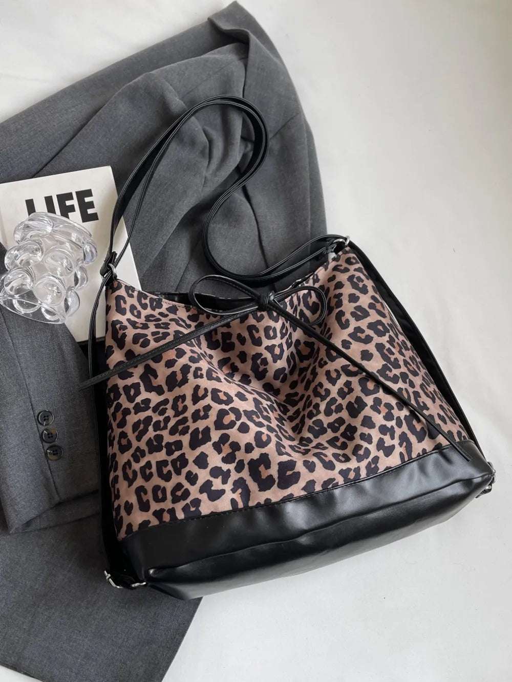 Leopard Dual Purpose Crossbody Bag - Crossbody Bag by Trendsi | Available at Handbags Specialist Headquarter