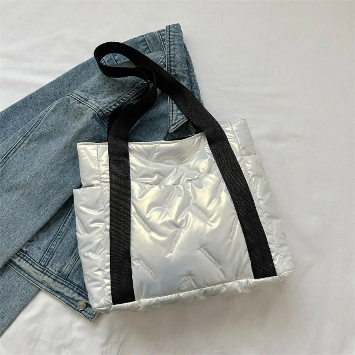Polyester Tote Bag with Zipper - Tote Bag by Trendsi | Available at Handbags Specialist Headquarter