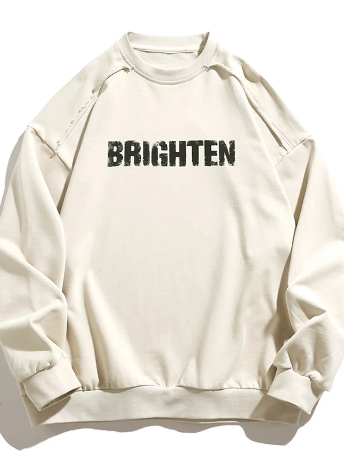 Men's Letter Graphic Round Neck Long Sleeve Sweatshirt - Men's Sweatshirts by Trendsi | Available at Handbags Specialist Headquarter