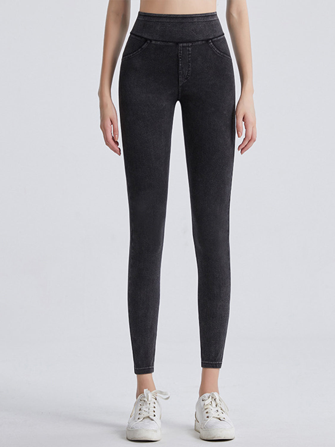 Wide Waistband Sports Leggings - Leggings by Trendsi | Available at Handbags Specialist Headquarter