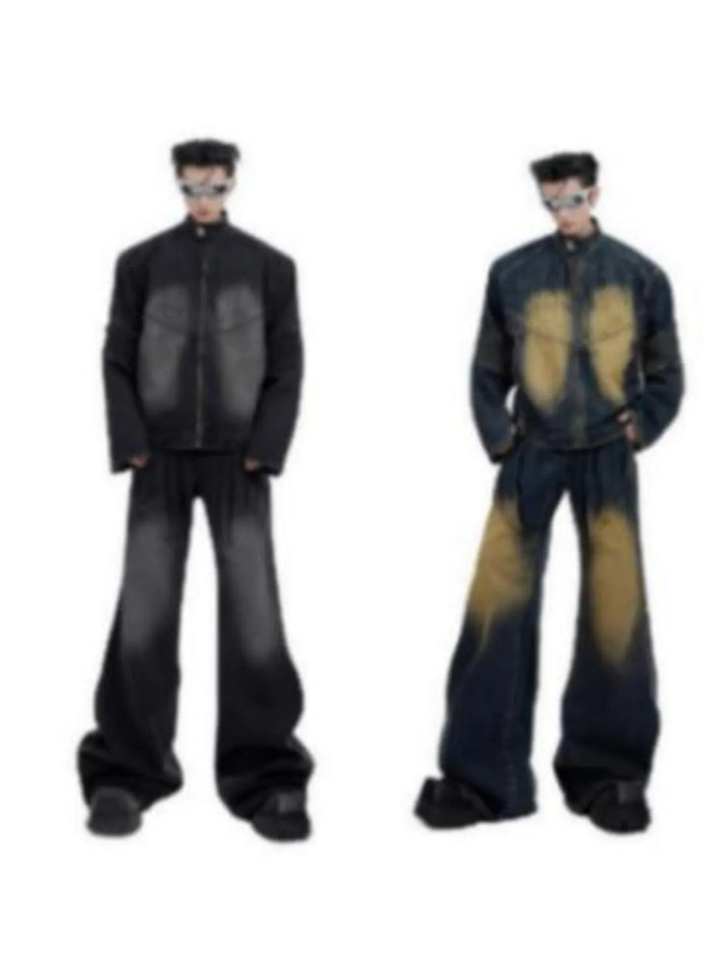 Men's Zip Up Long Sleeve Denim Jacket - Men's jackets by Trendsi | Available at Handbags Specialist Headquarter