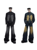 Men's Zip Up Long Sleeve Denim Jacket - Men's jackets by Trendsi | Available at Handbags Specialist Headquarter