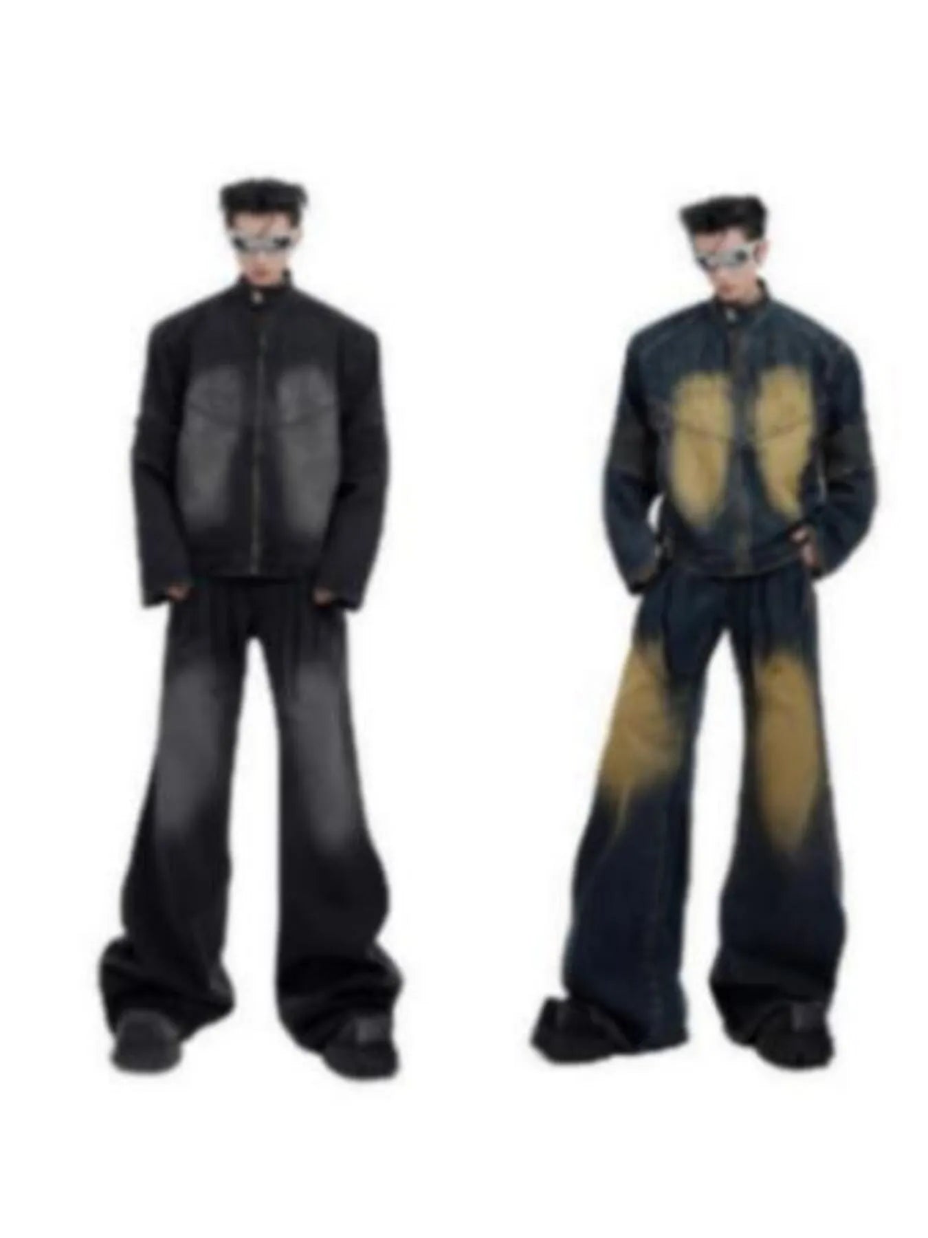 Men's Zip Up Long Sleeve Denim Jacket - Men's jackets by Trendsi | Available at Handbags Specialist Headquarter