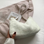 Faux Fur Removable Strap Shoulder Bag - Handbags by Trendsi | Available at Handbags Specialist Headquarter