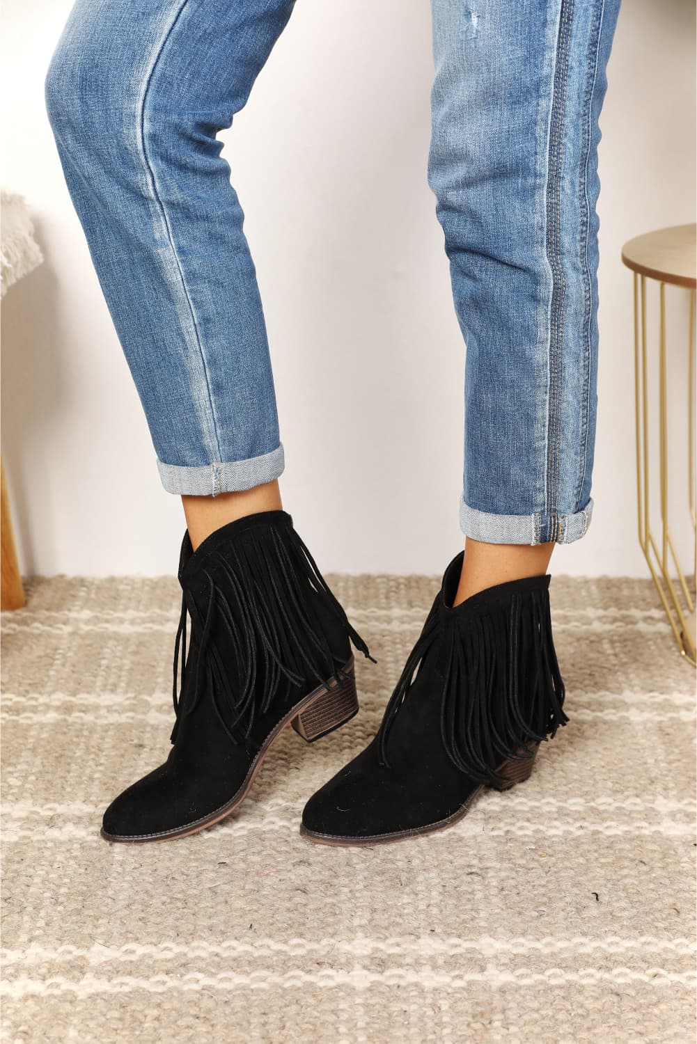 Legend Women's Fringe Cowboy Western Ankle Boots - Women Sandals by Trendsi | Available at Handbags Specialist Headquarter