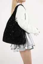 Sequin Polyester Handbag - Tote Bag by Trendsi | Available at Handbags Specialist Headquarter