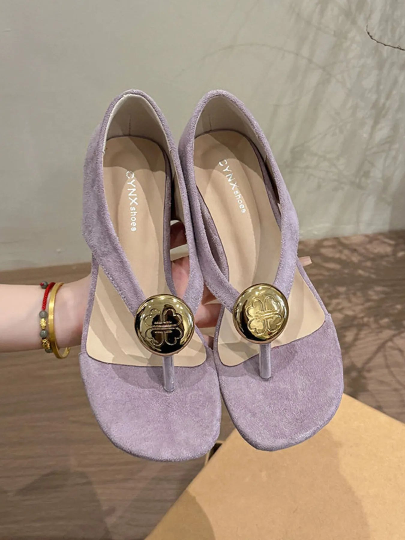 Toe Post Wedge Sandals - Women Sandals by Trendsi | Available at Handbags Specialist Headquarter