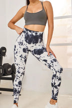 Tie-Dye High Waist Active Leggings - Leggings by Trendsi | Available at Handbags Specialist Headquarter
