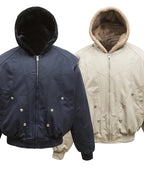 Men's Sherpa Lined Hooded Bomber Jacket - Men's jackets by Trendsi | Available at Handbags Specialist Headquarter