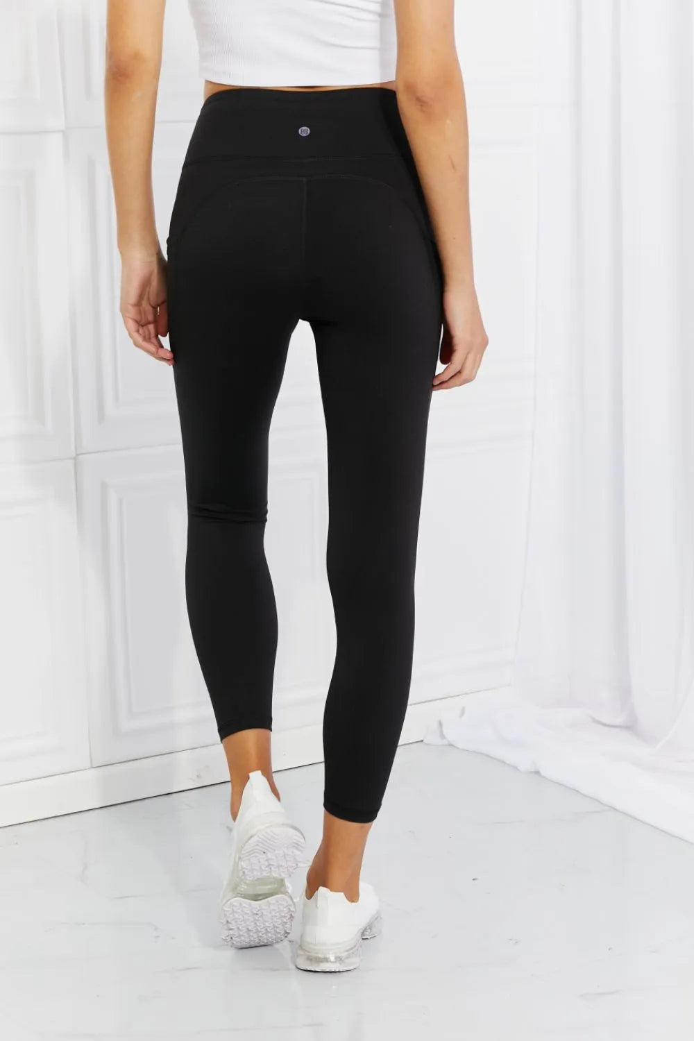 Leggings Depot Full Size Strengthen and Lengthen Reflective Dot Active Leggings - Leggings by Trendsi | Available at Handbags Specialist Headquarter